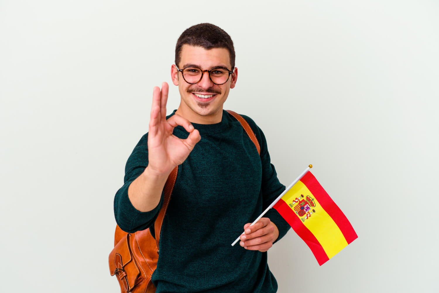 Spanish Translator holding Spain flag - Certified Translation Services